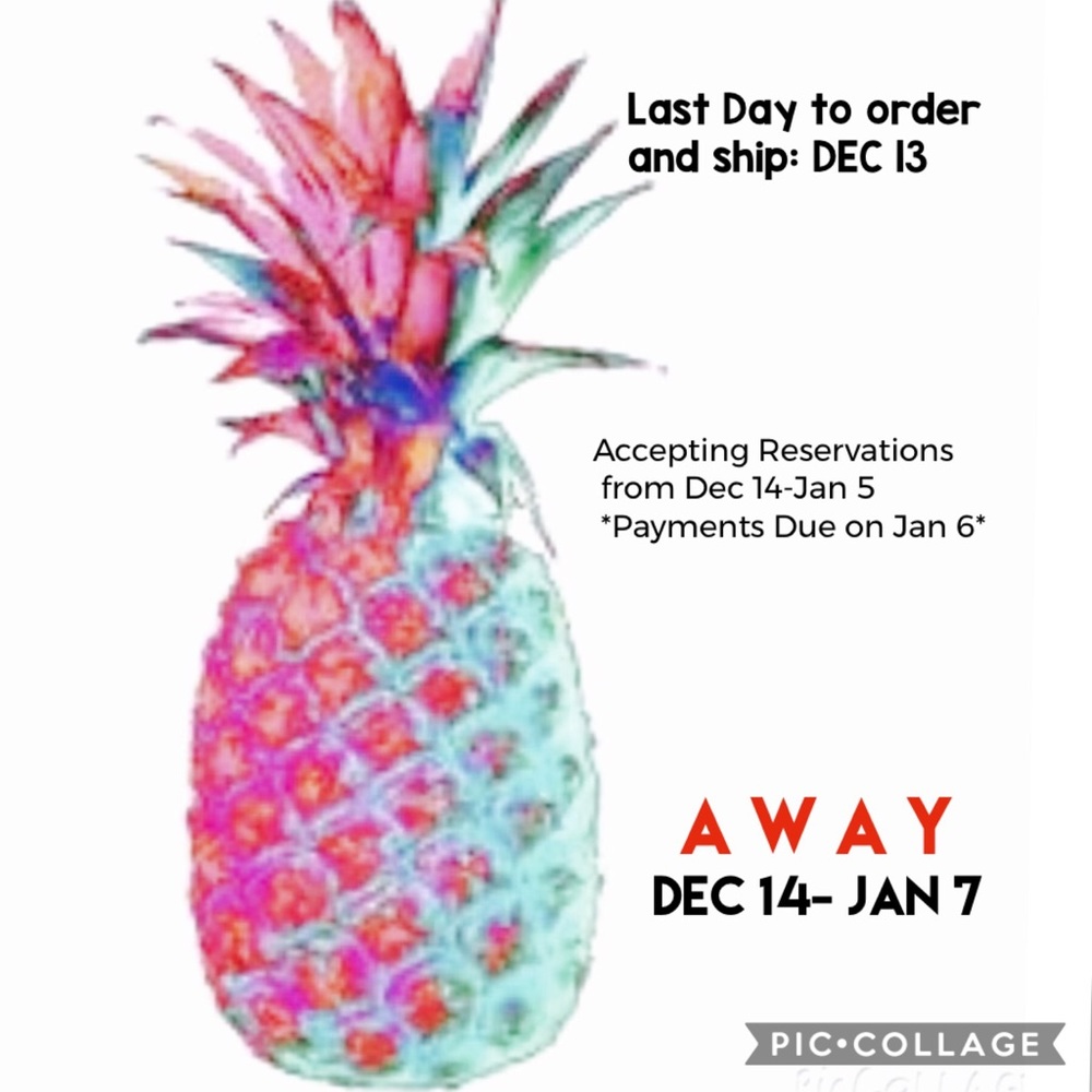 On Vacay Dec 14- Jan 7